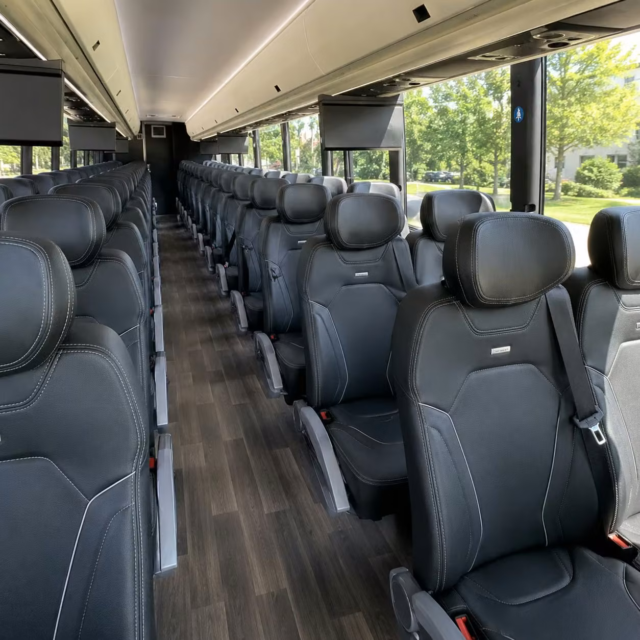 las vegas charter bus interior